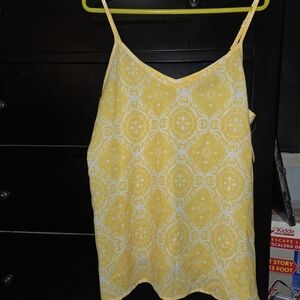 Sunny Yellow Patterned Camisole